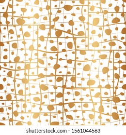 Gold seamless pattern. Abstract golden background. Repeating backdrop for design for gift pack, wallpaper, wrapping paper, wrapper, packaging, interior, prints, package, interior, textile, scrapbook