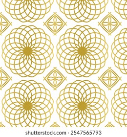 Gold Seamless pattern Design Geometric