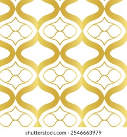 Gold Seamless Pattern Design Vector
