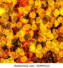 Gold seamless pattern. Orange, yellow and red background texture