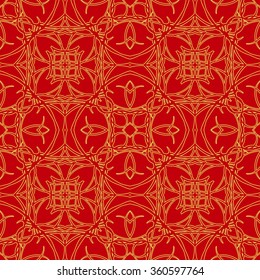 Gold seamless pattern. Vintage decorative elements. Hand drawn background. Islam, Arabic, Indian, ottoman motifs. Perfect for printing on fabric or paper.