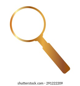Gold Search Icon 