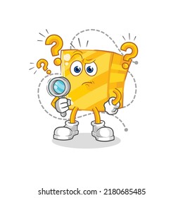 la ilustración de búsqueda de oro. vector de caracteres