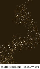 Gold Sequin Bridal Vector Luxury Background. Happy Splash Banner. Yellow Glow Modern Pattern. Dot Festive Backdrop.