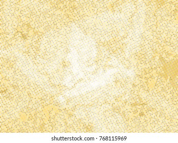 Gold sequins texture. Abstract halftone background. Vector golden pattern of round elements.