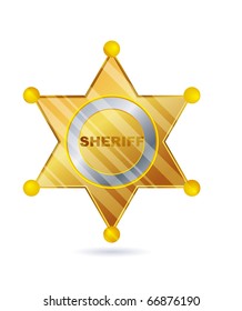 gold sheriff badge
