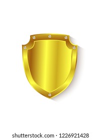 Gold shield icon