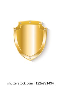 Gold shield icon