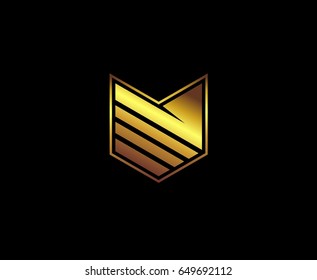 Gold shield logo