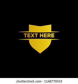 gold shield logo template