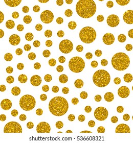 Gold shimmer background imitation gold dust with shiny golden and brown grains. Glittering sequins club screen. Abstract  glitter pattern. Template design of round particles. Shining yellow confetti.
