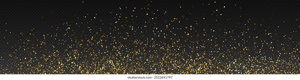 Polvo brillante de oro. Luces Bokeh. Diseños festivos. Luz de polvo de png de oro. Fondo de efecto de luces bokeh. Navidades de fondo de polvo brillante. Navidades de confeti de luz brillante y superposición de chispas