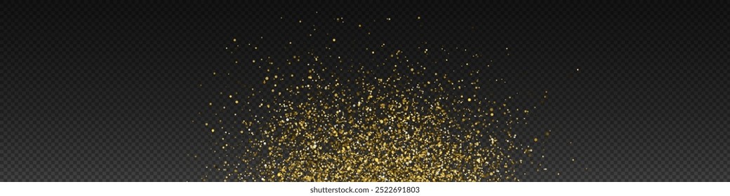 Polvo brillante de oro. Luces Bokeh. Diseños festivos. Luz de polvo de png de oro. Fondo de efecto de luces bokeh. Navidades de fondo de polvo brillante. Navidades de confeti de luz brillante y superposición de chispas