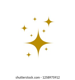 gold shine icon, vector