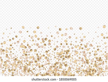 El Oro Brilla De Fondo Moderno Transparente. Fondo Golden Splash. Círculo dorado cayendo textura. Postales Aisladas De Polvo.