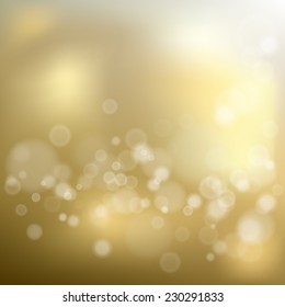 Gold shiny bokeh background