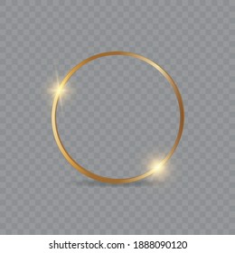 Gold shiny glowing frame with shadows isolated on transparent background. Pack of silver luxury realistic square, round, oval borders. Vector illustration