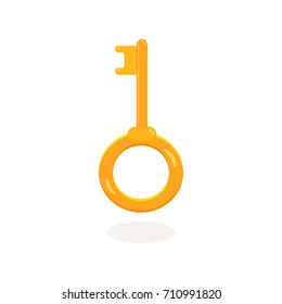 Gold shiny key, game interface