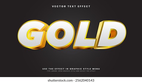Gold shiny Style editable text effect Template Suitable for luxury concept