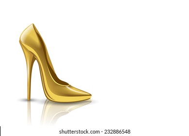 white shoes gold