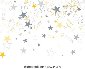 Gold shooting stars. Magic decoration. Star trail shape. Glitter elegant design elements.