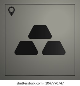 gold sign icon