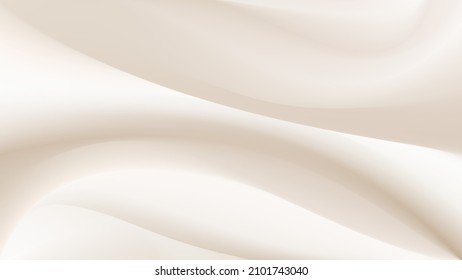 Goldener Seidenhintergrund für Katalogwerbung-Design. Luxus-beiger Stoffhintergrund. Leichte Creme im Hintergrund. Vektorgrafik.