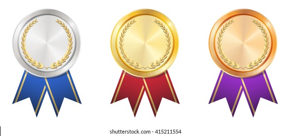 A Gold Silver Bronze badge
