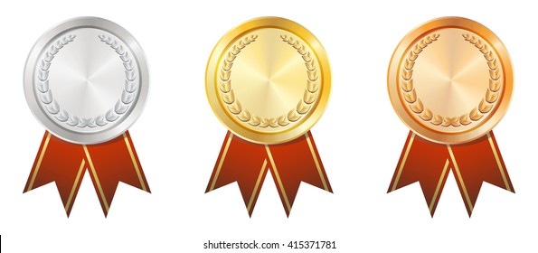 A Gold Silver Bronze badge