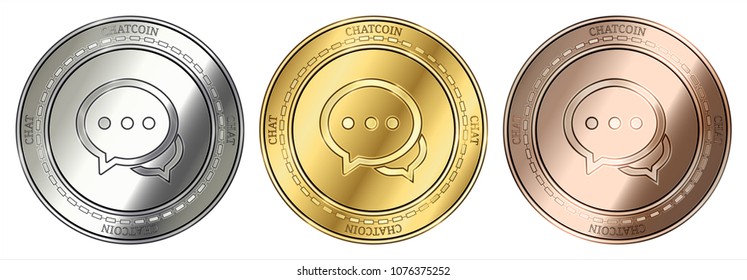 Chatcoin Chat Coin Set Images Stock Photos Vectors Shutterstock