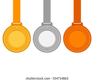 Gold, silver and bronze medals for the winners of the Champions.