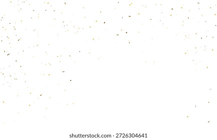 Gold und Silber Konfetti fallen auf weißem Hintergrund, Luxus-Glitzer-Partikel und Feier Konfetti