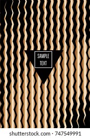 Gold, Silver or Copper Minimal Cover Template. Cool Luxury Premium VIP Rich Decoration. Jewelry Ads Poster Design. Festive Sparkling New Year Party or Christmas Celebration Background. Halftone Cover.