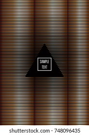 Gold, Silver or Copper Minimal Cover Template. Cool Luxury Premium VIP Rich Decoration. Jewelry Ads Poster Design. Festive Sparkling New Year Party or Christmas Celebration Background. Halftone Cover.