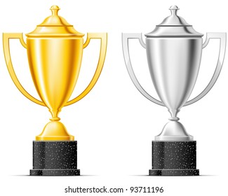 Gold and silver cup