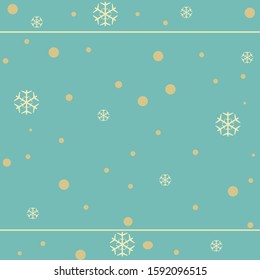 Gold and Silver Frame. For Cards, postcards, backgrounds, etc. Winter Holiday, Christmas Themes. Vector Illustration.
