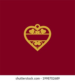Gold Silver Jewelry Design LOGO Vector