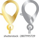 gold and silver lobster clasp