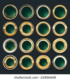 Gold and silver metal badges premium quality collection