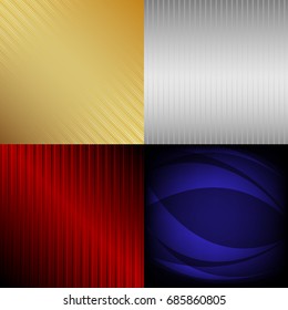 Gold, silver, red, blue Abstract background for pattern or backdrop (Vector abstract background)