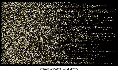 Gold, Silver Rich Flying Stars Confetti. VIP Gold, Silver Glitter, Sparkles, Gradient Stars Confetti. Glamour Expensive New Year Christmas Celebration Vector Background. Sparkling Winter Pattern.