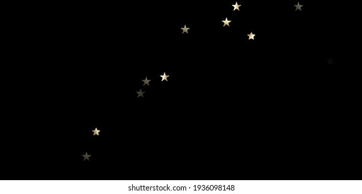 Gold, Silver Rich Flying Stars Confetti. Luxury Glamour New Year Christmas Decoration Vector Background. VIP Gold, Silver Glitter, Sparkles, Gradient Stars Confetti. Sparkling Winter Sequins.