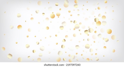Oro, VIP Plata Cayendo Bokeh Confetti. Sparkling Winter Sequins. Oro rico, Luces plateadas, Parkles, Confetti de insel gradiente. Fondo de vectores de celebración navideña de Año Nuevo Premium Sparkling.