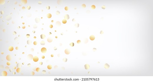Dorado, VIP Plata Volando Bokeh Confetti. Elegante Vector De Decoración De Navidad De Lujo Año Nuevo. Oro rico, Luces plateadas, Parkles, Confetti de insel gradiente. Sparkling Winter Texture.