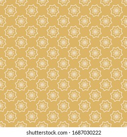 Motif vectoriel géométrique arrière-plan doré simple. Textile texture design.