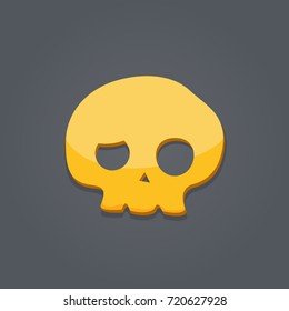 Gold Skull Icon