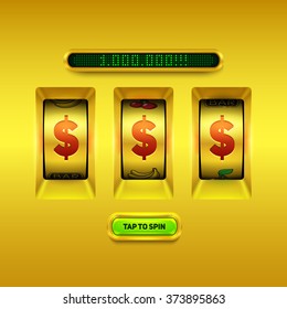 Gold Slot Machine Background.