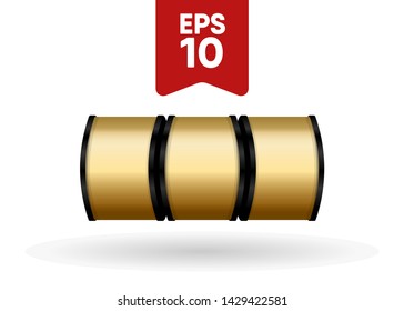 Gold Slot Machine Slots Reel Spin Gambling Vector Illustration