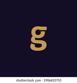 gold small letter g icon logo