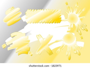 Gold smears and spots